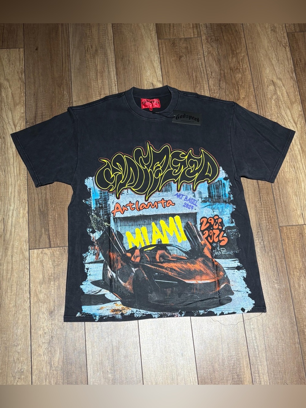 Godspeed Lamborghini Paintball Black Tee Shirt Mens Size XL NWT